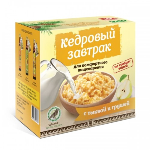 Купить Завтрак кедровый для комфортного пищеварения с тыквой и грушей  г. Брянск  