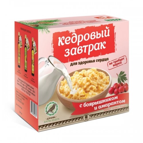 Завтрак кедровый для здоровья сердца с боярышником и амарантом  г. Брянск  